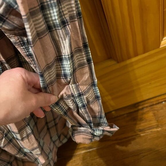 J. Crew Womens slim fit plaid button up size xl - Picture 5 of 6